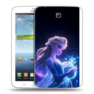 Силиконовый чехол на Samsung Galaxy Tab 3 7.0 с принтом Холодное сердце Frozen Силиконовый чехол на Samsung Galaxy Tab 3 7.0 с принтом Холодное сердце Frozen