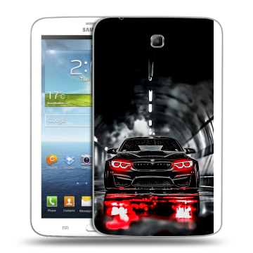Силиконовый чехол на Samsung Galaxy Tab 3 7.0 с принтом BMW БМВ Силиконовый чехол на Samsung Galaxy Tab 3 7.0 с принтом BMW БМВ