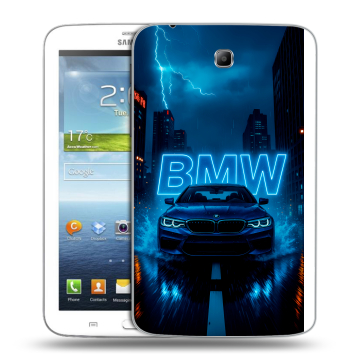 Силиконовый чехол на Samsung Galaxy Tab 3 7.0 с принтом BMW БМВ