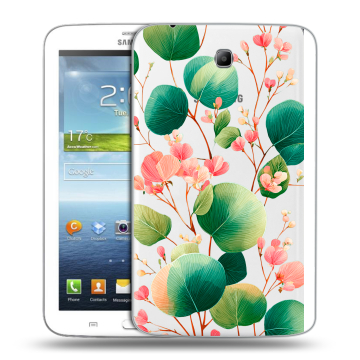 Силиконовый чехол на Samsung Galaxy Tab 3 7.0 с принтом женский