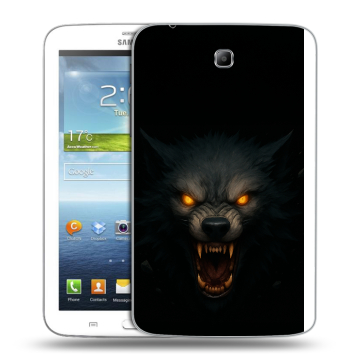 Силиконовый чехол на Samsung Galaxy Tab 3 7.0 с принтом Волк