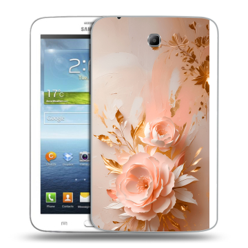 Силиконовый чехол на Samsung Galaxy Tab 3 7.0 с принтом женский