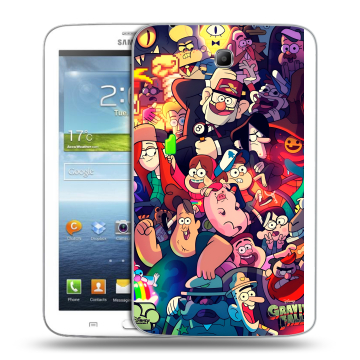 Силиконовый чехол на Samsung Galaxy Tab 3 7.0 с принтом Gravity Falls Гравити Фолз Силиконовый чехол на Samsung Galaxy Tab 3 7.0 с принтом Gravity Falls Гравити Фолз