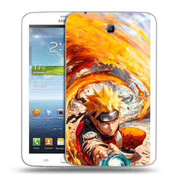 Силиконовый чехол на Samsung Galaxy Tab 3 7.0 с принтом Аниме Наруто Naruto
