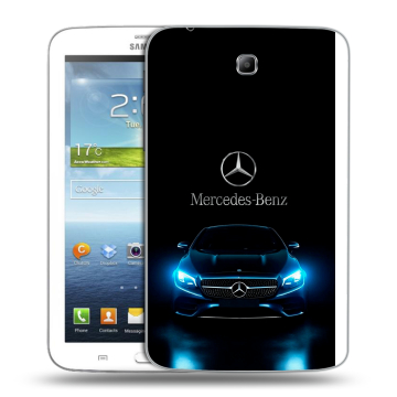 Силиконовый чехол на Samsung Galaxy Tab 3 7.0 с принтом Mercedes Мерседес Силиконовый чехол на Samsung Galaxy Tab 3 7.0 с принтом Mercedes Мерседес