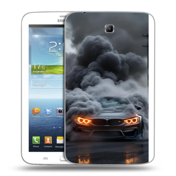 Силиконовый чехол на Samsung Galaxy Tab 3 7.0 с принтом BMW БМВ Силиконовый чехол на Samsung Galaxy Tab 3 7.0 с принтом BMW БМВ