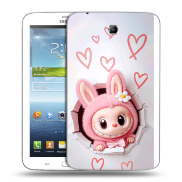 Силиконовый чехол на Samsung Galaxy Tab 3 7.0 с принтом Labubu Лабубу Силиконовый чехол на Samsung Galaxy Tab 3 7.0 с принтом Labubu Лабубу