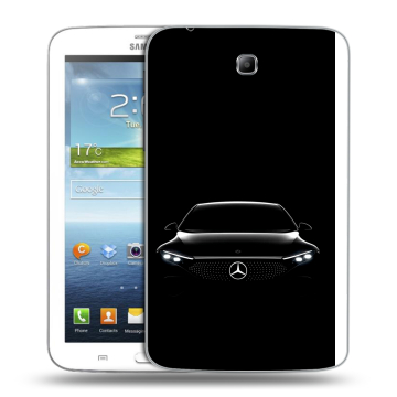 Силиконовый чехол на Samsung Galaxy Tab 3 7.0 с принтом Mercedes Мерседес