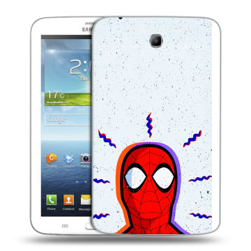 Силиконовый чехол на Samsung Galaxy Tab 3 7.0 с принтом Spiderman Человек паук
