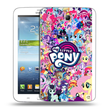 Силиконовый чехол на Samsung Galaxy Tab 3 7.0 с принтом My little pony Дружба чудо