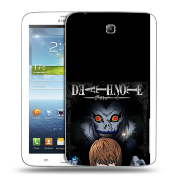 Силиконовый чехол на Samsung Galaxy Tab 3 7.0 с принтом Death note Тетрадь смерти