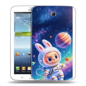 Силиконовый чехол на Samsung Galaxy Tab 3 7.0 с принтом Labubu Лабубу Силиконовый чехол на Samsung Galaxy Tab 3 7.0 с принтом Labubu Лабубу