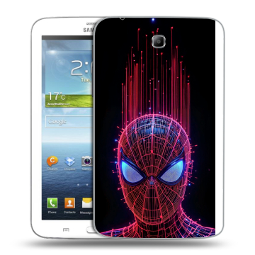 Силиконовый чехол на Samsung Galaxy Tab 3 7.0 с принтом Spiderman Человек паук Силиконовый чехол на Samsung Galaxy Tab 3 7.0 с принтом Spiderman Человек паук