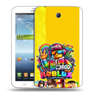 Силиконовый чехол на Samsung Galaxy Tab 3 7.0 с принтом Roblox Роблокс