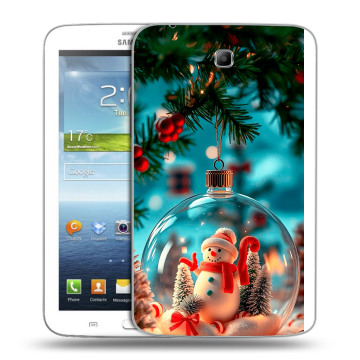 Силиконовый чехол на Samsung Galaxy Tab 3 7.0 с принтом Новый год Силиконовый чехол на Samsung Galaxy Tab 3 7.0 с принтом Новый год