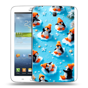 Силиконовый чехол на Samsung Galaxy Tab 3 7.0 с принтом Новый год Силиконовый чехол на Samsung Galaxy Tab 3 7.0 с принтом Новый год
