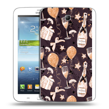 Силиконовый чехол на Samsung Galaxy Tab 3 7.0 с принтом Новый год Силиконовый чехол на Samsung Galaxy Tab 3 7.0 с принтом Новый год