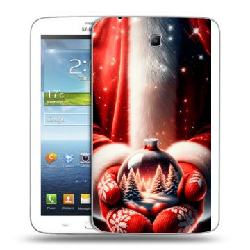 Силиконовый чехол на Samsung Galaxy Tab 3 7.0 с принтом Новый год