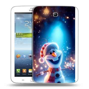 Силиконовый чехол на Samsung Galaxy Tab 3 7.0 с принтом Новый год