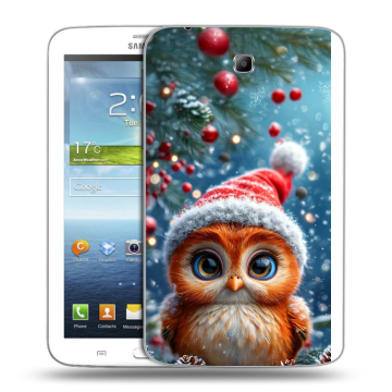 Силиконовый чехол на Samsung Galaxy Tab 3 7.0 с принтом Новый год