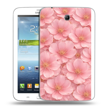 Силиконовый чехол на Samsung Galaxy Tab 3 7.0 с принтом женский