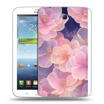 Силиконовый чехол на Samsung Galaxy Tab 3 7.0 с принтом женский