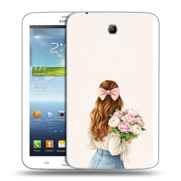 Силиконовый чехол на Samsung Galaxy Tab 3 7.0 с принтом женский Силиконовый чехол на Samsung Galaxy Tab 3 7.0 с принтом женский