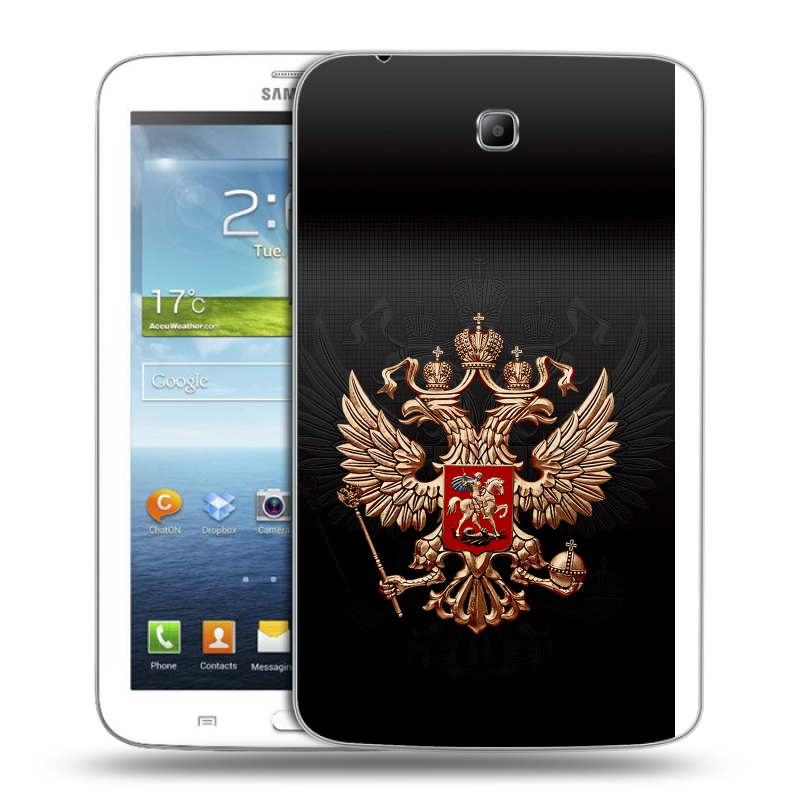 Силиконовый чехол на Samsung Galaxy Tab 3 7.0 с принтом Герб России Силиконовый чехол на Samsung Galaxy Tab 3 7.0 с принтом Герб России