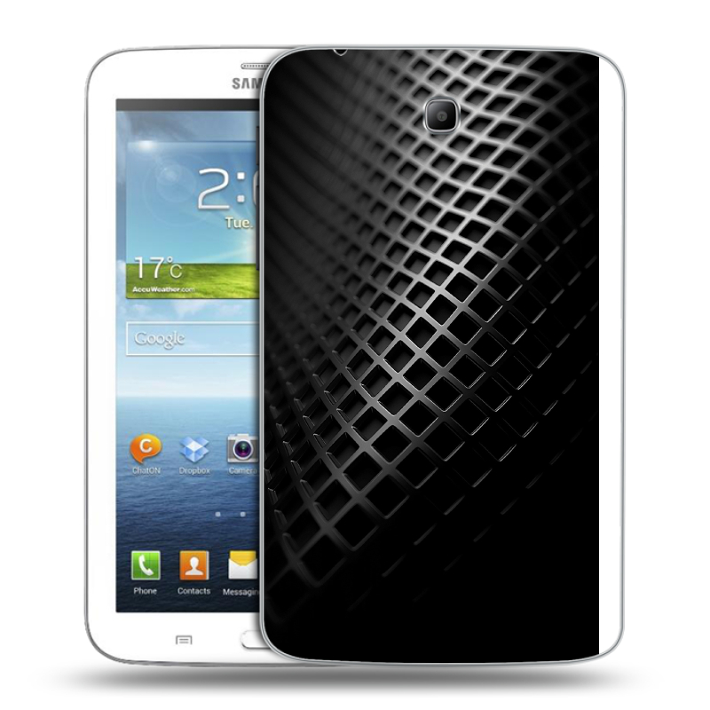 Силиконовый чехол на Samsung Galaxy Tab 3 7.0 с принтом Текстура металла Силиконовый чехол на Samsung Galaxy Tab 3 7.0 с принтом Текстура металла