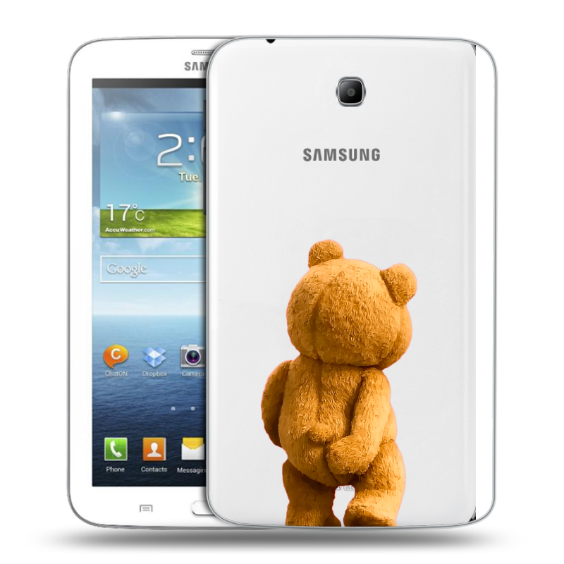 Силиконовый чехол на Samsung Galaxy Tab 3 7.0 с принтом Медведь Силиконовый чехол на Samsung Galaxy Tab 3 7.0 с принтом Медведь