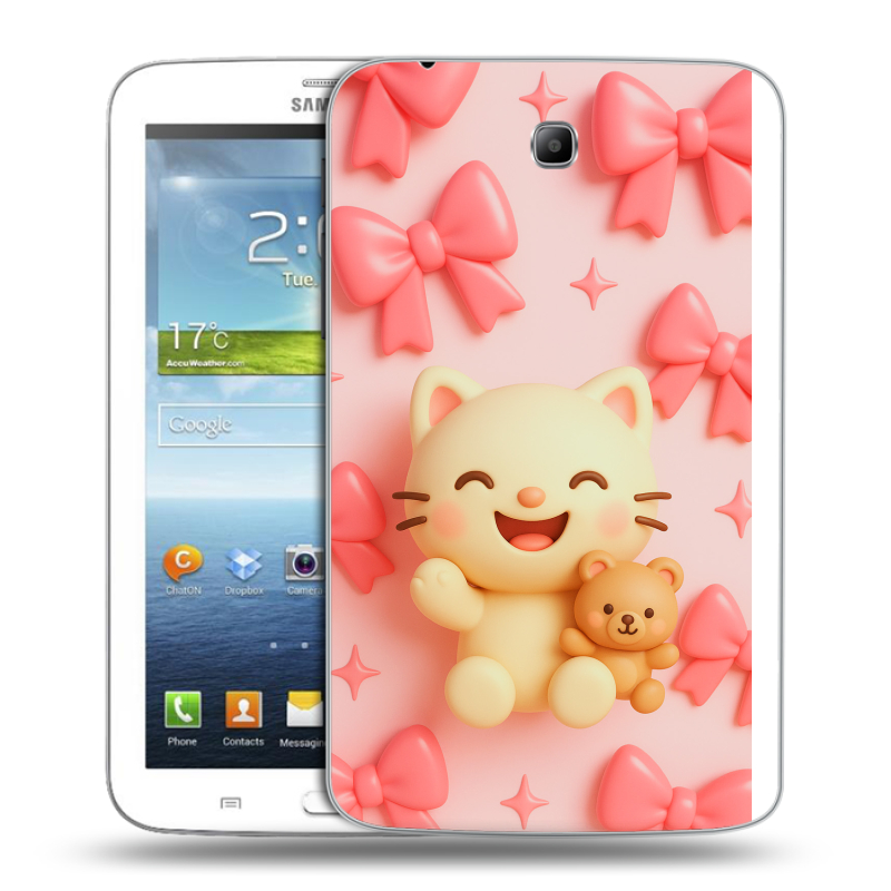 Силиконовый чехол на Samsung Galaxy Tab 3 7.0 с принтом для девочек Силиконовый чехол на Samsung Galaxy Tab 3 7.0 с принтом для девочек