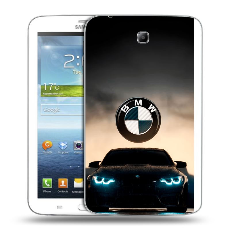 Силиконовый чехол на Samsung Galaxy Tab 3 7.0 с принтом БМВ BMW Силиконовый чехол на Samsung Galaxy Tab 3 7.0 с принтом БМВ BMW