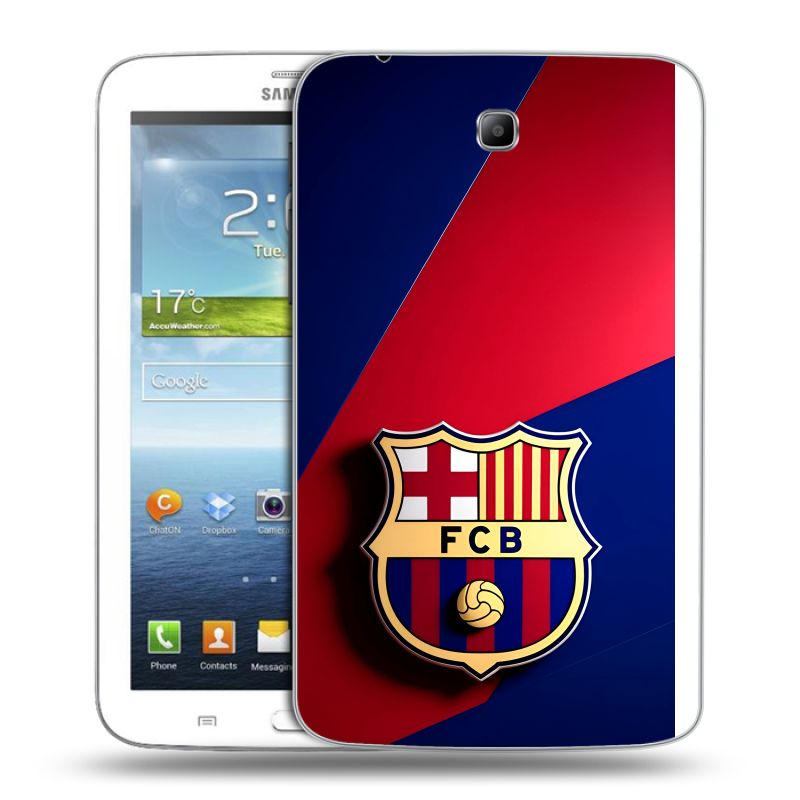 Силиконовый чехол на Samsung Galaxy Tab 3 7.0 с принтом Барселона Barcelona Силиконовый чехол на Samsung Galaxy Tab 3 7.0 с принтом Барселона Barcelona