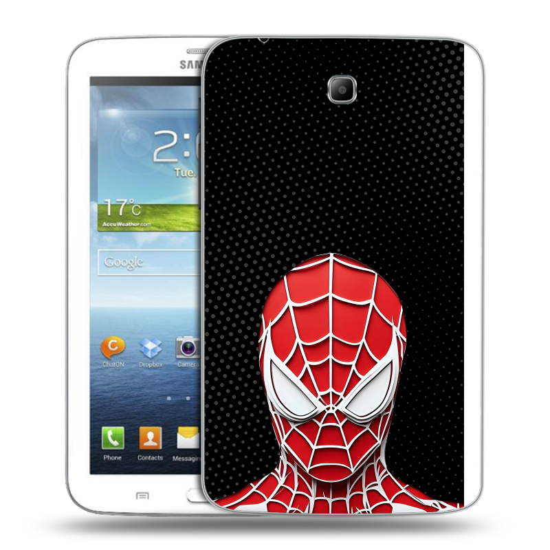 Силиконовый чехол на Samsung Galaxy Tab 3 7.0 с принтом человек паук spiderman Силиконовый чехол на Samsung Galaxy Tab 3 7.0 с принтом человек паук spiderman