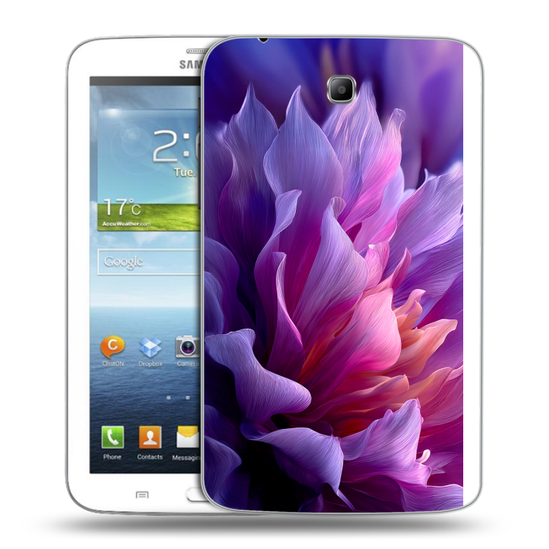 Силиконовый чехол на Samsung Galaxy Tab 3 7.0 с принтом женский цветы Силиконовый чехол на Samsung Galaxy Tab 3 7.0 с принтом женский цветы