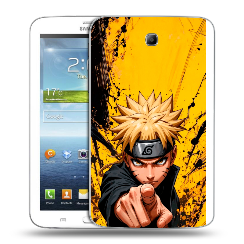 Силиконовый чехол на Samsung Galaxy Tab 3 7.0 с принтом Naruto Наруто Силиконовый чехол на Samsung Galaxy Tab 3 7.0 с принтом Naruto Наруто