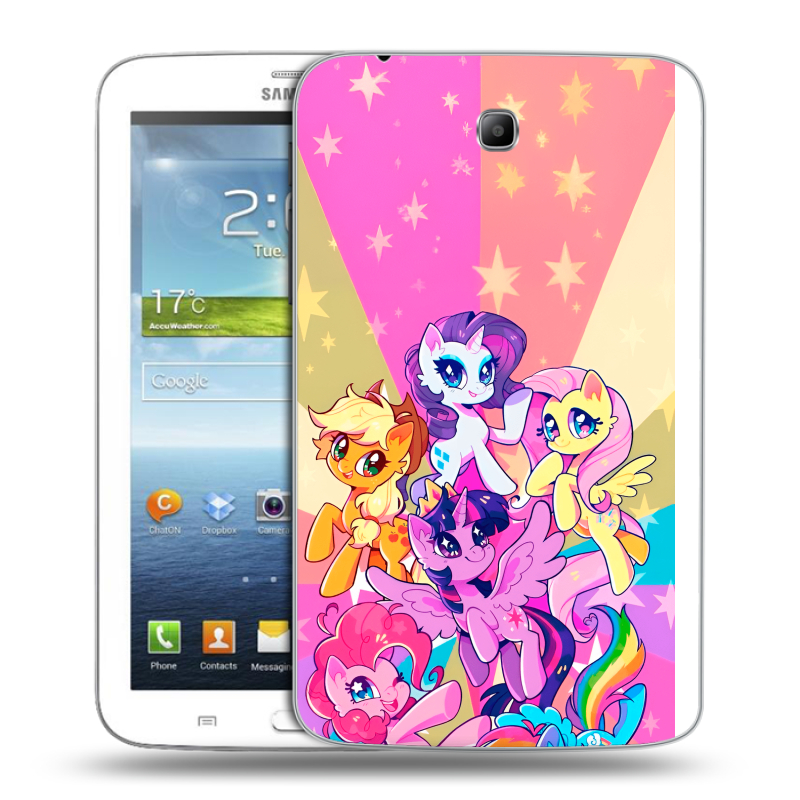 Силиконовый чехол на Samsung Galaxy Tab 3 7.0 с принтом My little pony Дружба чудо Силиконовый чехол на Samsung Galaxy Tab 3 7.0 с принтом My little pony Дружба чудо