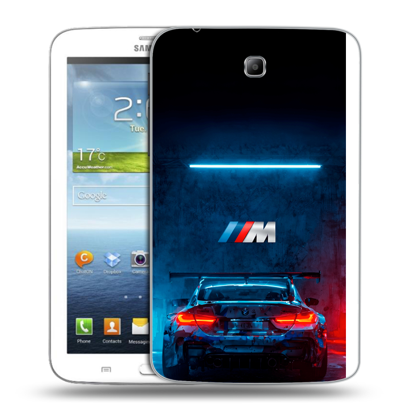 Силиконовый чехол на Samsung Galaxy Tab 3 7.0 с принтом BMW БМВ Силиконовый чехол на Samsung Galaxy Tab 3 7.0 с принтом BMW БМВ