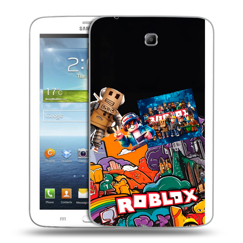 Силиконовый чехол на Samsung Galaxy Tab 3 7.0 с принтом Roblox Роблокс Силиконовый чехол на Samsung Galaxy Tab 3 7.0 с принтом Roblox Роблокс