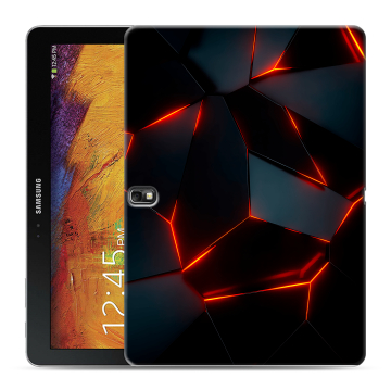 Силиконовый чехол на планшета Samsung Galaxy Note 10.1 2014 edition с принтом Яркие абстракции