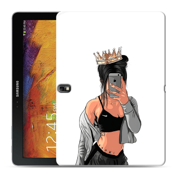 Силиконовый чехол на Samsung Galaxy Note 10.1 2014 editon с принтом Женские принты