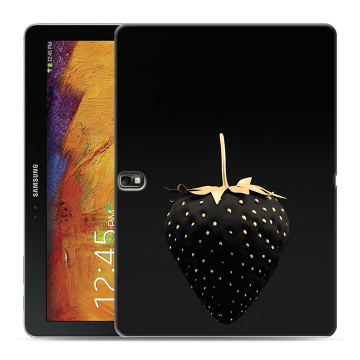 Силиконовый чехол на планшета Samsung Galaxy Note 10.1 2014 edition с принтом Черная клубника