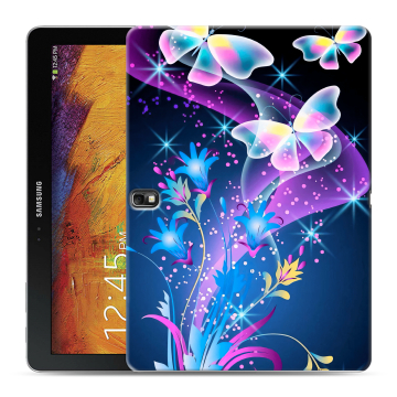 Силиконовый чехол на Samsung Galaxy Note 10.1 2014 editon с принтом Бабочки Силиконовый чехол на Samsung Galaxy Note 10.1 2014 editon с принтом Бабочки