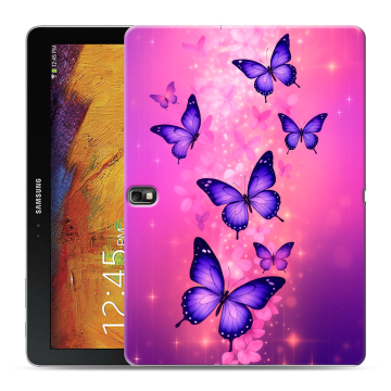 Силиконовый чехол на Samsung Galaxy Note 10.1 2014 editon с принтом Бабочки Силиконовый чехол на Samsung Galaxy Note 10.1 2014 editon с принтом Бабочки