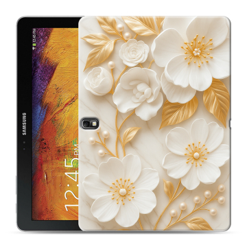 Силиконовый чехол на Samsung Galaxy Note 10.1 2014 editon с принтом Цветы Силиконовый чехол на Samsung Galaxy Note 10.1 2014 editon с принтом Цветы