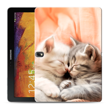 Силиконовый чехол на Samsung Galaxy Note 10.1 2014 editon с принтом Котята Силиконовый чехол на Samsung Galaxy Note 10.1 2014 editon с принтом Котята
