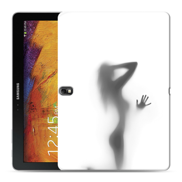 Силиконовый чехол на Samsung Galaxy Note 10.1 2014 editon с принтом Силуэт