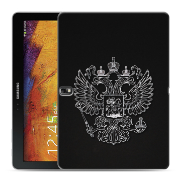 Силиконовый чехол на Samsung Galaxy Note 10.1 2014 editon с принтом Герб России