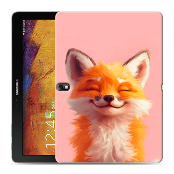 Силиконовый чехол на Samsung Galaxy Note 10.1 2014 editon с принтом милая лиса Силиконовый чехол на Samsung Galaxy Note 10.1 2014 editon с принтом милая лиса