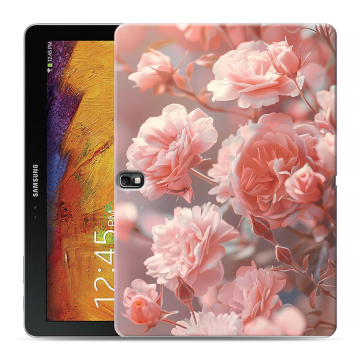 Силиконовый чехол на Samsung Galaxy Note 10.1 2014 editon с принтом Розовые розы Силиконовый чехол на Samsung Galaxy Note 10.1 2014 editon с принтом Розовые розы